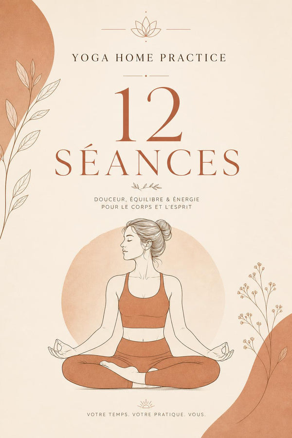 Couverture Ebook Yoga Home Practice — 12 Séances